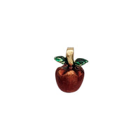 Enamel Apple Pendant (Yellow Silver)