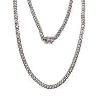Diamond-Cut Miami Cuban Chain (Silver)