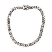 Diamond-Cut Miami Cuban Bracelet (Silver)