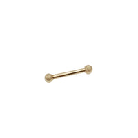 Straight Barbell Ball Eyebrow Piercing (14K)