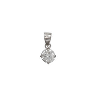 Round Solitaire Lab Grown Diamond Pendant (14K)