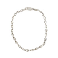 Puffy Mariner Link Chain Bracelet (Silver)