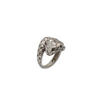 Anti-Finish Textured Snake Ring (Silver)