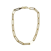 Yellow Gold Lightweight Paperclip Bracelet (14K)