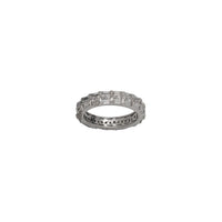 All Around Iced Out Zirconia Fancy Ring (Silver)
