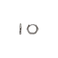 Plain Twist Huggie Earrings (Silver)