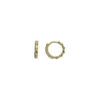 Plain Twist Huggies Earring (Silver & Yellow Silver)