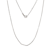 Adjustable Cable Link Necklace (Platinum)