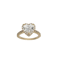 2.81ctw Heart Halo Lab Grown Diamond Engagement Ring (14K)