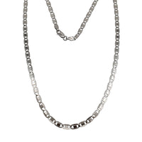 Diamond-Cut Valentino Link Chain (Silver)