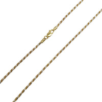 Two Tone Rope Chain (Yellow Silver)