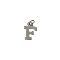 Plain Block Initial Pendant (Silver)