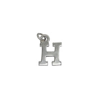 Plain Block Initial Pendant (Silver)