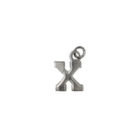 Plain Block Initial Pendant (Silver)