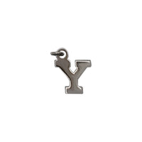 Plain Block Initial Pendant (Silver)