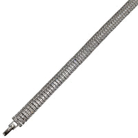 Row Zirconia Princess-Cut Fancy Bracelet (Silver)
