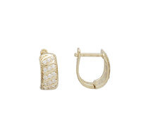 Zirconia Huggie Earring (14K)