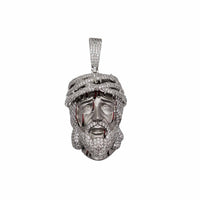 Zirconia Enamel Jesus Bleeding Head Pendant