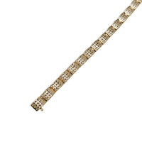 Three Row Channel Set Diamond Fancy Bracelet (14K)