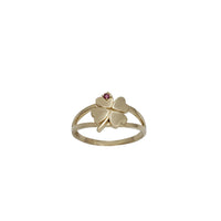 Zirconia Clover Ring (14K)