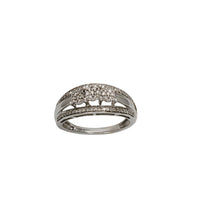 Diamond White Gold Wedding Band Ring (10K)