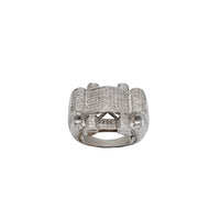 White Gold Diamond Men's Fancy Ring (10K)
