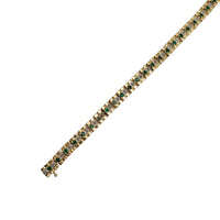 Diamond Emerald Fancy Bracelet (14K)