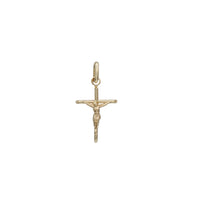 Yellow Gold Jesus Cross Pendant (14K)