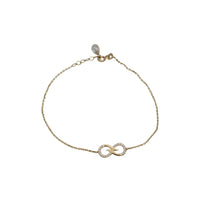CZ Evil-Eyes Hamsa Hand Charm Bracelet (14K)