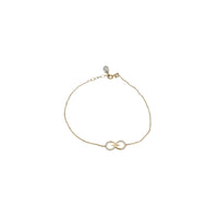 CZ Infinity Link Bracelet (14K)