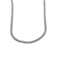 Diamond Cut Ice Link Chain (Silver)