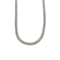 Diamond Cut Ice Link Chain (Silver)