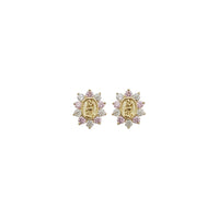 Virgin Mary Stud Earrings (14K)