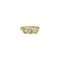 Baby CZ Three Stone Ring (14K)