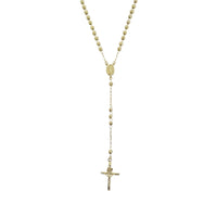 Discos-Cuts Beads Rosary Necklace (14K)