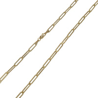 Lightweight Paper Clip Necklace (14K)