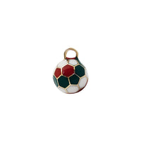3D Classic Football / Soccer Ball Pendant (14K)