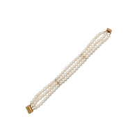 Three-Strand Pearl Bracelet (14K)