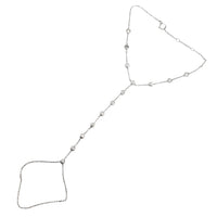 Diamond Bezel Set Hand Chain/Finger Bracelet (14K)