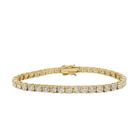 Yellow Gold VS Diamond Tennis Bracelet (14K)