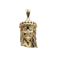 Diamonds Jesus Head Pendant (14K)