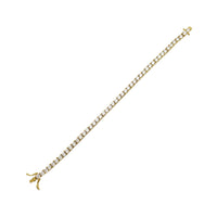 Tennis CZ Bracelet (Yellow Silver)