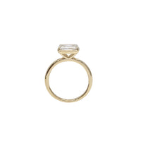 Horizontal Cushion Cut 2.05ctw Lab Grown Diamond Solitaire Engagement Ring (14K)