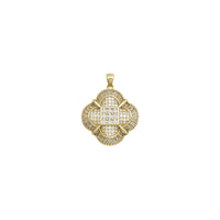 Zirconia Flower Pendant (Yellow Silver)