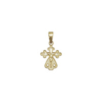 Diamond-Cut Orthodox Crucifix Pendant (14K)