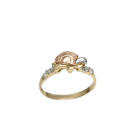 Tricolor Zirconia Turtle Ring (14K)