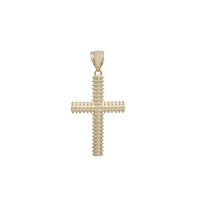 Yellow Gold Textured Cross Pendant (14K)