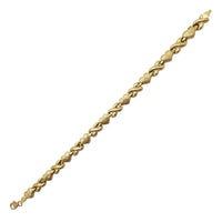 "X" & Heart Fancy Bracelet (14K)