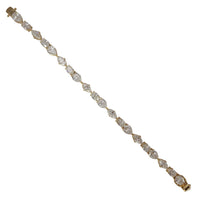 Mixed Shape Lab Diamond Tennis Bracelet (14K)