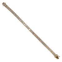 Oval Cut Lab Diamonds Tennis Bracelet (14K)